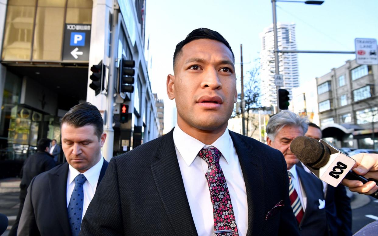 Israel Folau is pursuing legal action against Rugby Australia - REX