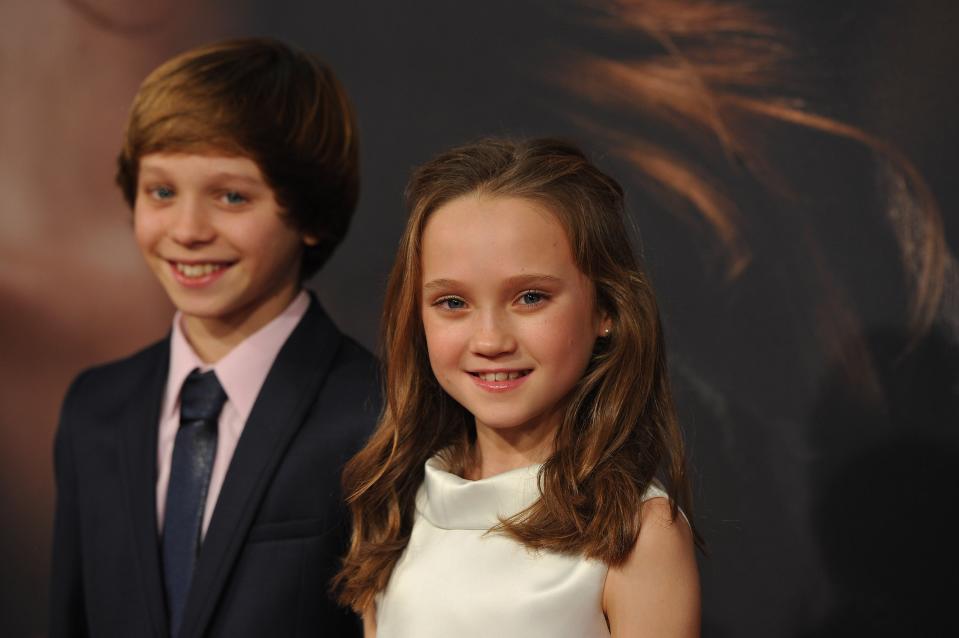 NEW YORK, NY - DECEMBER 10: Daniel Huttlestone and Isabelle Allen attend the "Les Miserables" New York premiere at Ziegfeld Theater on December 10, 2012 in New York City. (Photo by Larry Busacca/Getty Images)