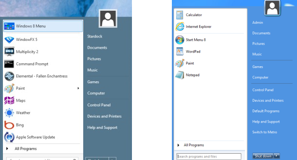 Start8 and Start Menu 8