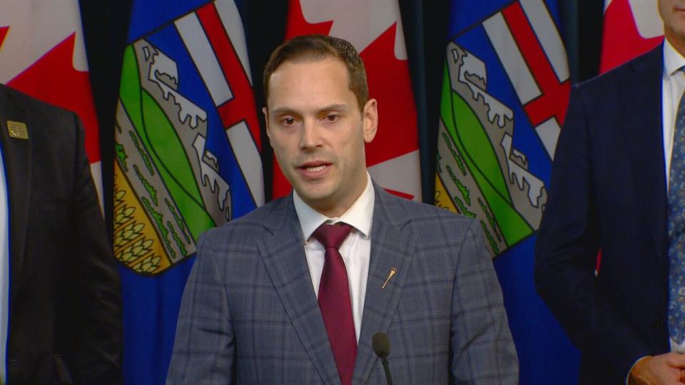 Affordability and Utilities Minister Matt Jones introduced the Inflation Statutes Amendment Act, 2022, in the Alberta legislature on Wednesday. 