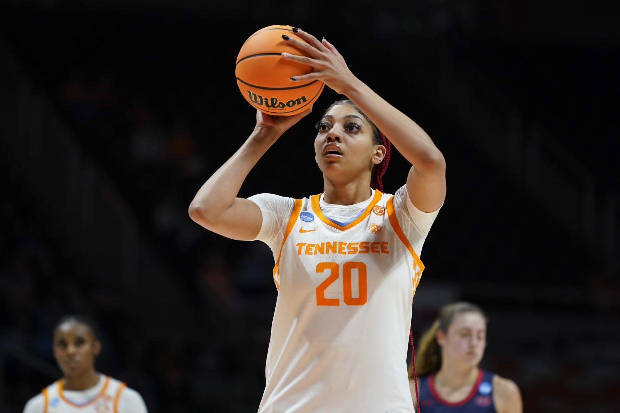 Tennessee's Tamari Key (20) is expected to make a full recovery after doctors discovered blood clots in her lungs. (AP Photo/Mark Humphrey)