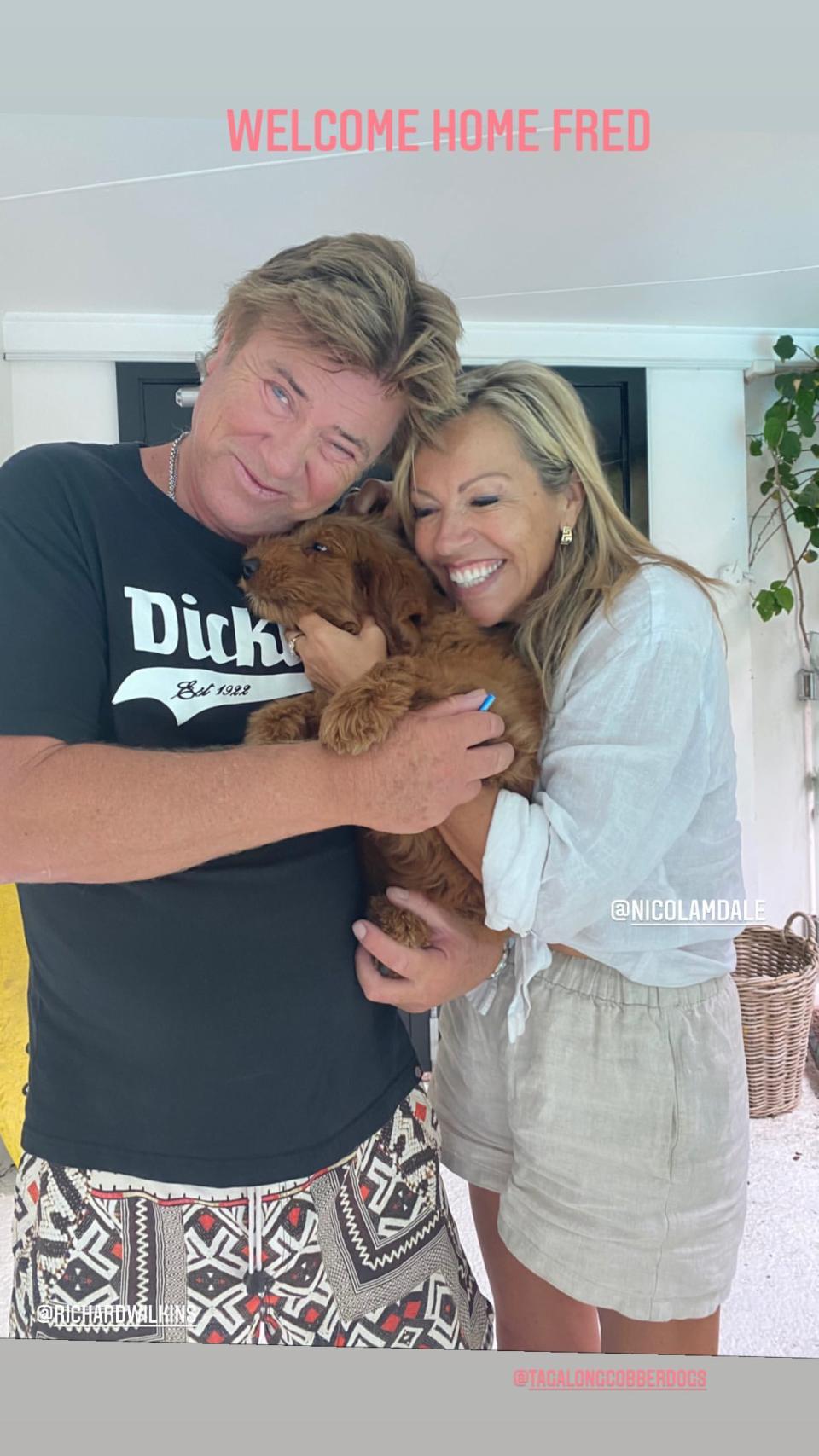 Richard Wilkins and Nicola Dale have welcomed a new addition to their 'ever-expanding' family. Photo: Instagram/richardwilkins.