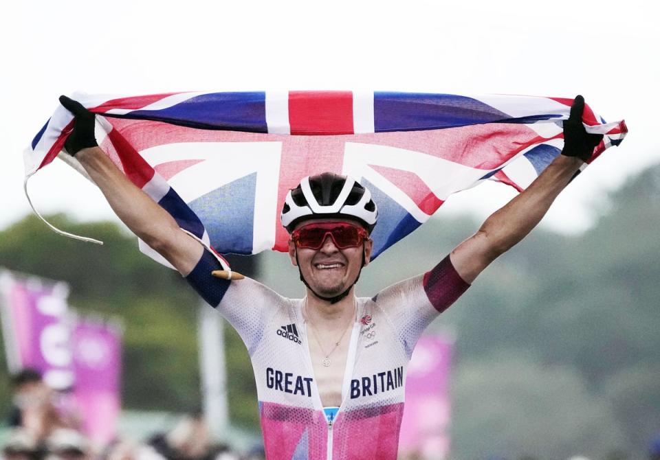 Pidcock claimed Olympic gold on his mountain bike at the Tokyo Games (PA) (PA Archive)