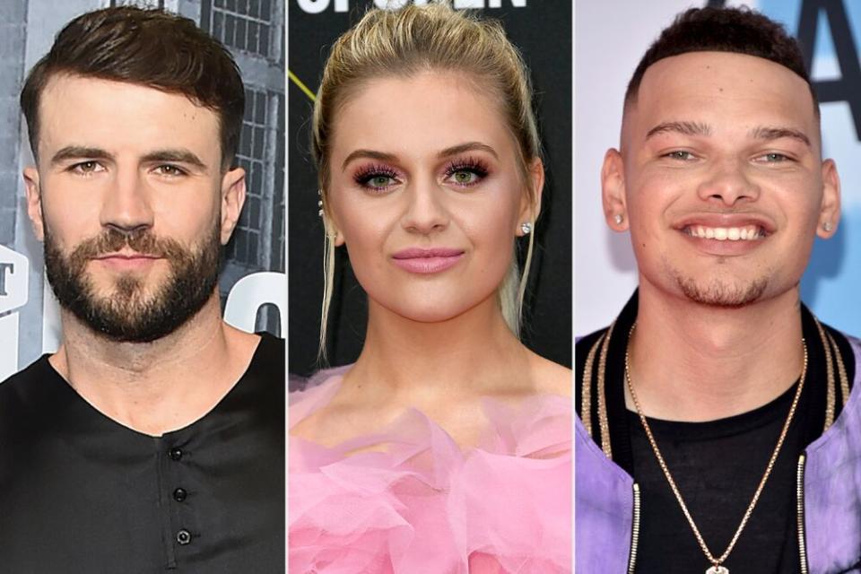 Sam Hunt, Kelsea Ballerini, Kane Brown | Michael Loccisano/Getty; Frazer Harrison/Getty; John Shearer/Getty