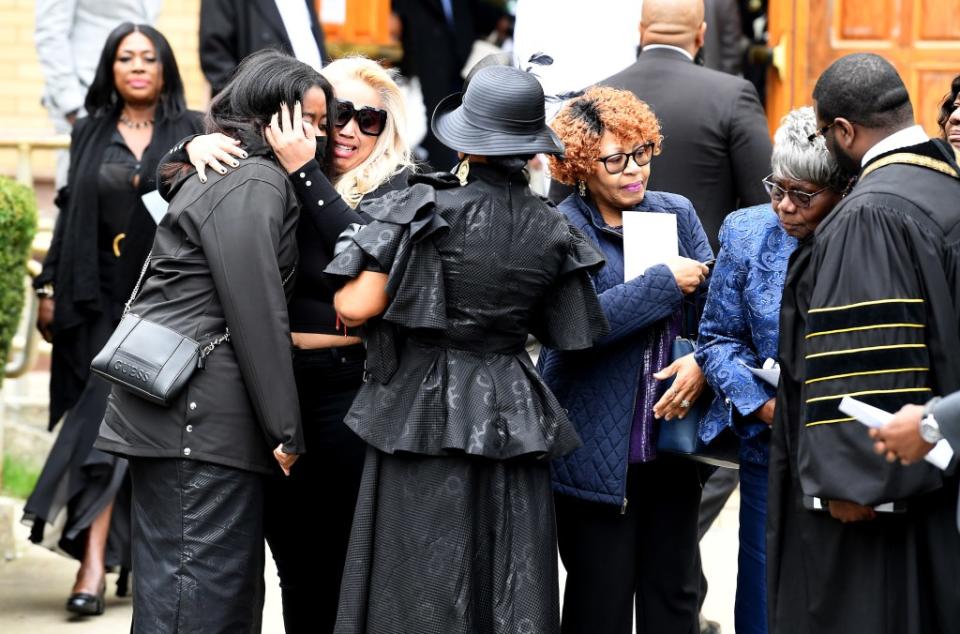 Moore’s daughter Brittany — who was pregnant at the time of his death — wept at his funeral over the fact her dad would never get to meet her granddaughter. Matthew McDermott