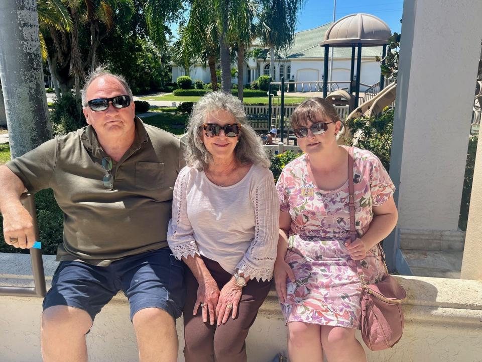 Marco Island residents Richard, Lisa and Kaitlyn Tucker voted Tuesday on West Elkcam Circle. On the ballot were two amendments to the city's charter - a change in title of City Council leadership from chairman and vice chairman to mayor and vice mayor and council pay.