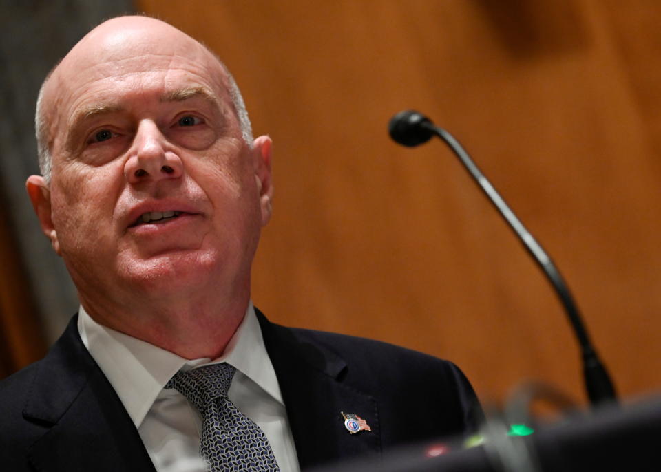 Joseph Blount, Jr., president and CEO of Colonial Pipeline testifies during a Senate Homeland Security and Government Affairs Committee hearing on the Colonial Pipeline cyber attack at the U.S. Capitol in Washington, U.S., June 8, 2021. Andrew Caballero-Reynolds/Pool via REUTERS