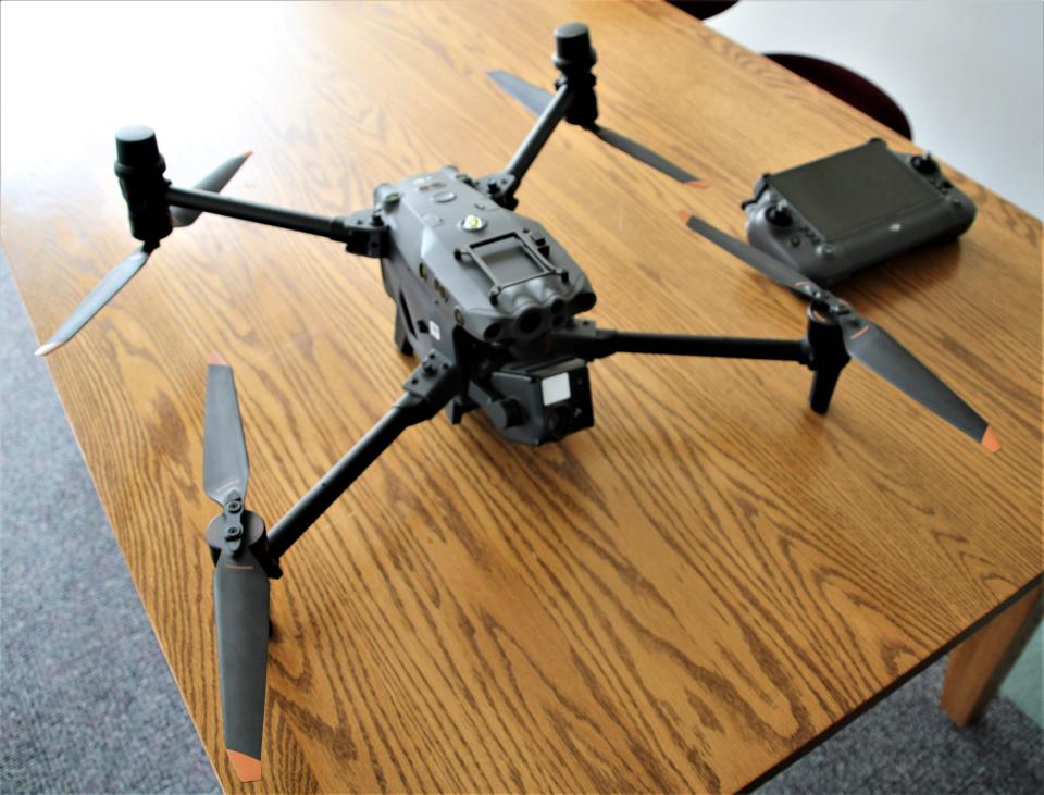 This DJI drone is owned by the Marion County Sheriff's Office. Officials said the drone has a high resolution camera with wide angle and variable zoom capabilities as well as a thermal imaging camera. The drone can be used during the day and at night.