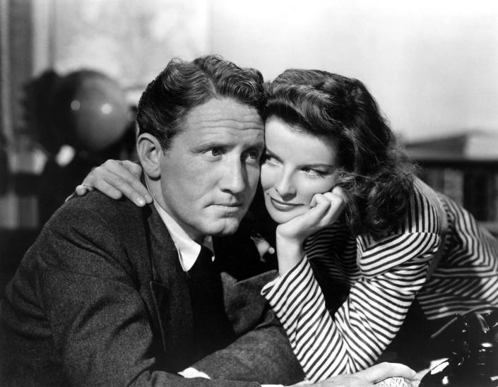 Spencer Tracy and Katharine Hepburn in the 1942 film “Woman of the Year.” - Credit: Jerry Tavin/Everett Collection