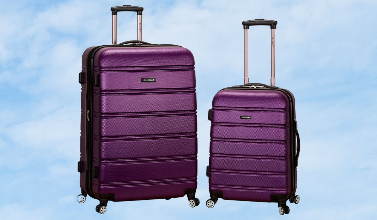 rockland 2-piece luggage set