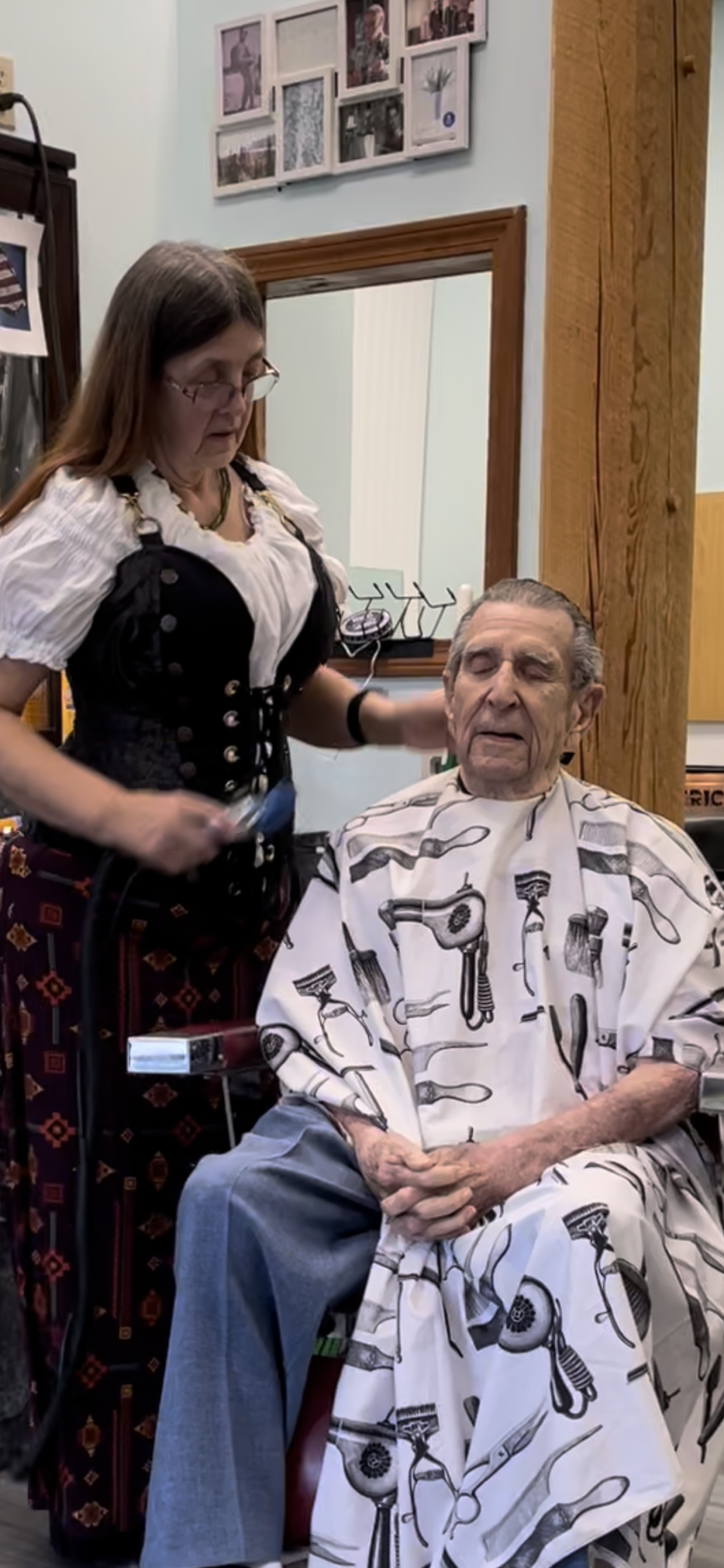 Interacting with customers at her A Little Off the Top barbershop is a highlight of the job for Lynn Cressey. She says it's through those conversations that she learns more about the people beneath the shears.