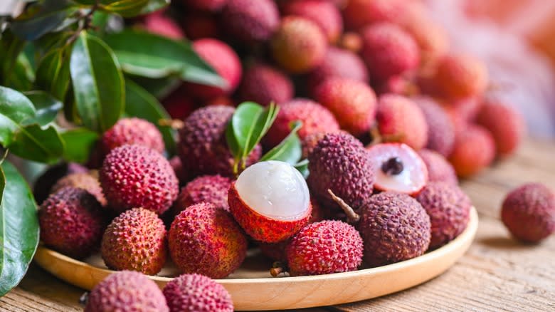 pile of lychees 