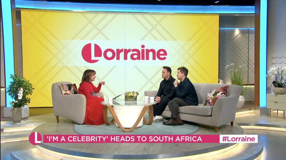 Ant McPartlin and Declan Donnelly appeared on Lorraine and dished details on the upcoming I'm A Celebrity South African series. (ITV)