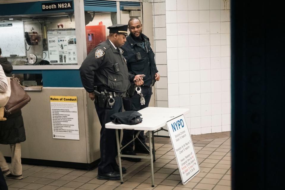 The NYPD says overall crime in the transit system is down 15% this month compared to the same period last year, but straphangers remain concerned. Stefano Giovannini