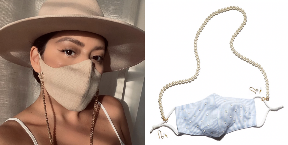 These Face Mask Chains Are Basically Statement Jewelry for Your Face