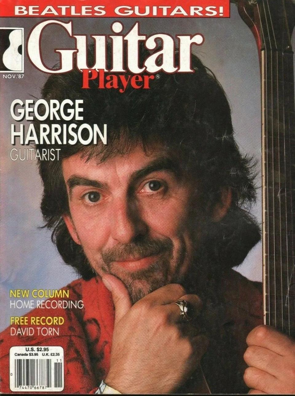 THe cover of Guitar Player magazine, November 1987