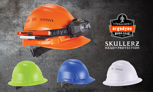 Ergodyne announced the addition of new lightweight hard hats and light accessories to their Skullerz line of head protection