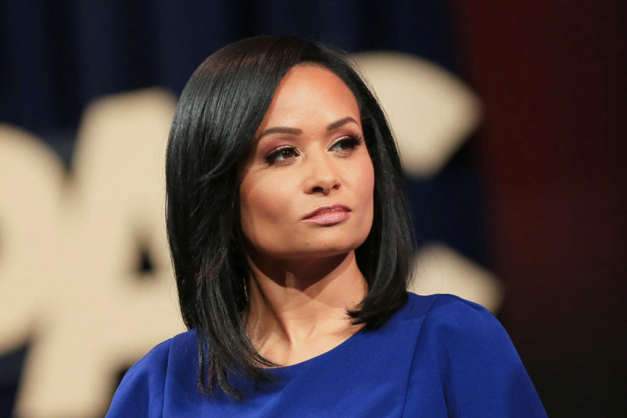 Katrina Pierson listens during the Conservative Political Action Conference  (Dylan Hollingsworth / Bloomberg via Getty Images file)