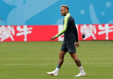 Soccer Football - World Cup - Brazil Training - Saint Petersburg Stadium, Saint Petersburg, Russia - June 21, 2018 Brazil's Neymar during training REUTERS/Henry Romero