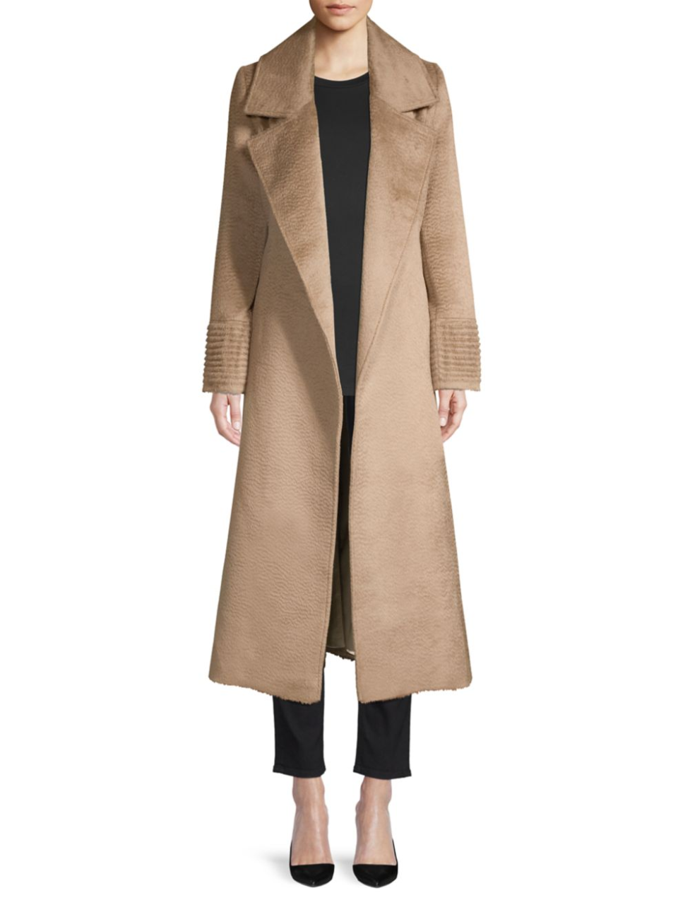 Sentaler Alpaca & Wool Wrap Coat