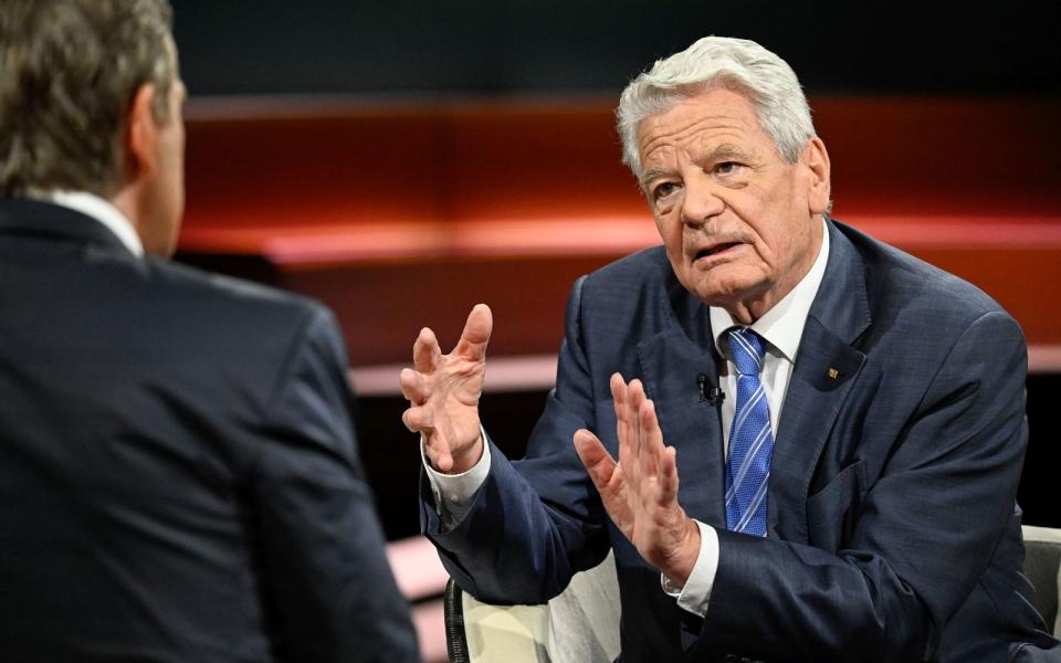 Der ehemalige Bundespräsident Joachim Gauck sprach bei 