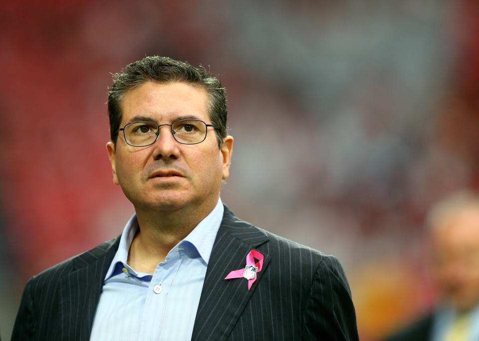 Failing to bring the hammer on Daniel Snyder and Washington in light of the Congressional letter to the FTC would be an uncomfortable tell on the NFL. (Mark J. Rebilas/Reuters)
