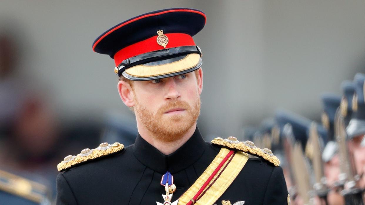 Prince Harry at military parade in 2017