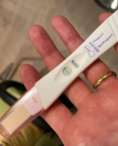 <p>Katy Perry/Instagram</p> Katy Perry's picture of her pregnancy stick