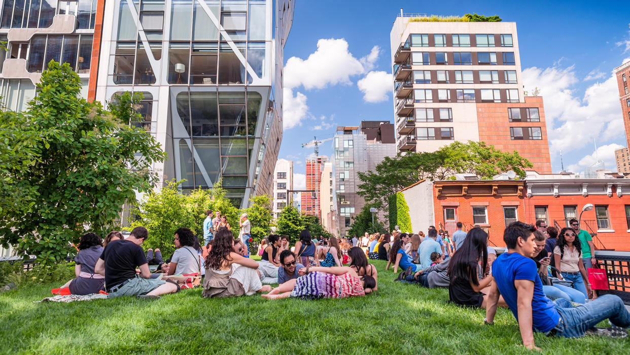 NEW YORK CITY - JUNE 15, 2013: High Line Park in NYC.