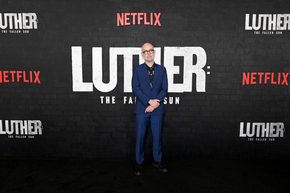 new york, new york march 08 neil cross attends the luther the fallen sun us premiere at the paris theatre on march 08, 2023 in new york city photo by noam galaigetty images for netflix