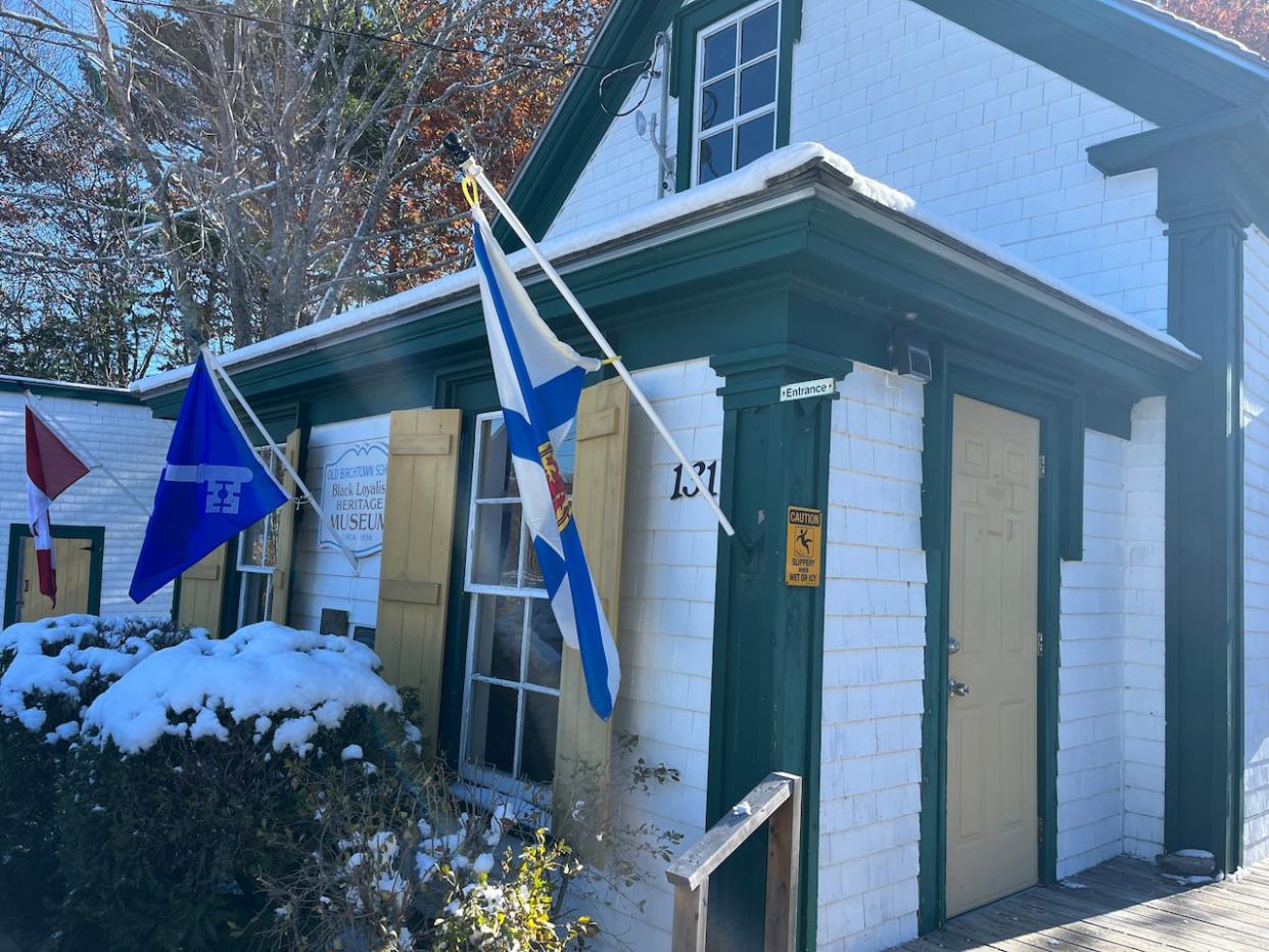 The old schoolhouse in Birchtown, N.S., which opened for Black and white learners in 1785, is just one example of a location the new tour company could visit. (Jon Tattrie/CBC - image credit)