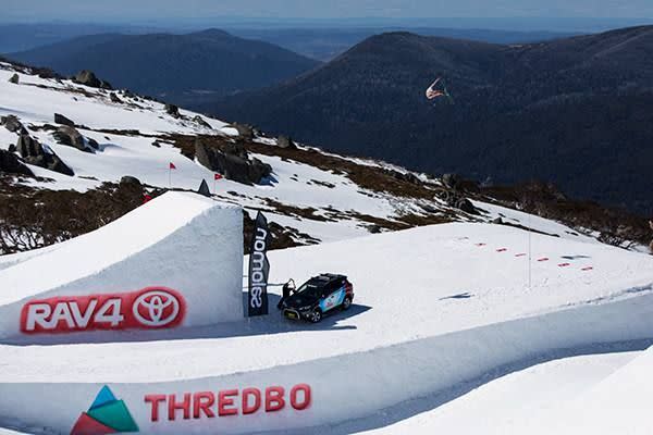 Sam Ruttiman goes large, goes long, goes nude. Pic: Thredbo