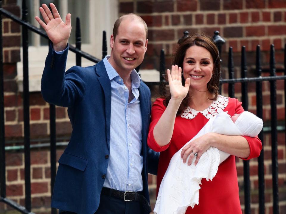 Kate Middleton red dress hospital