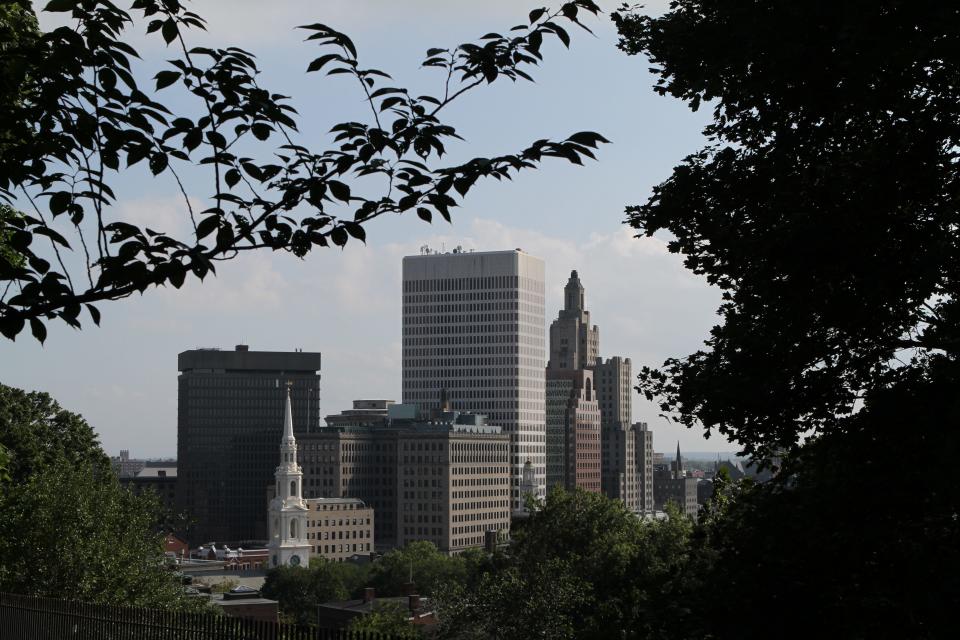 A view of the Providence skyline.