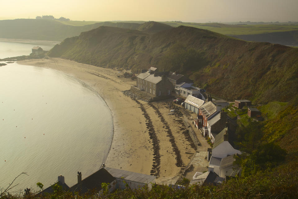 Have a serene break to Porthdinllaen Beach. (Getty Images)