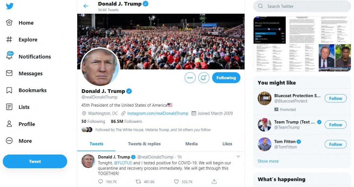 Donald Trump avait été banni de Twitter après l’assaut du Capitole en janvier 2021.