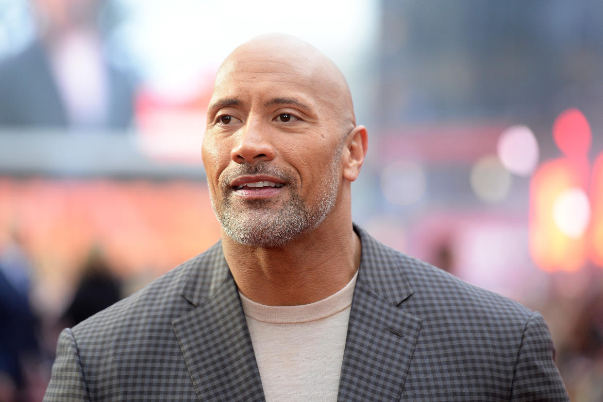 Dwayne Johnson attends the European Premiere of “Rampage” at Cineworld Leicester Square in London in April. (Photo: Dave J Hogan/Dave J Hogan/Getty Images)