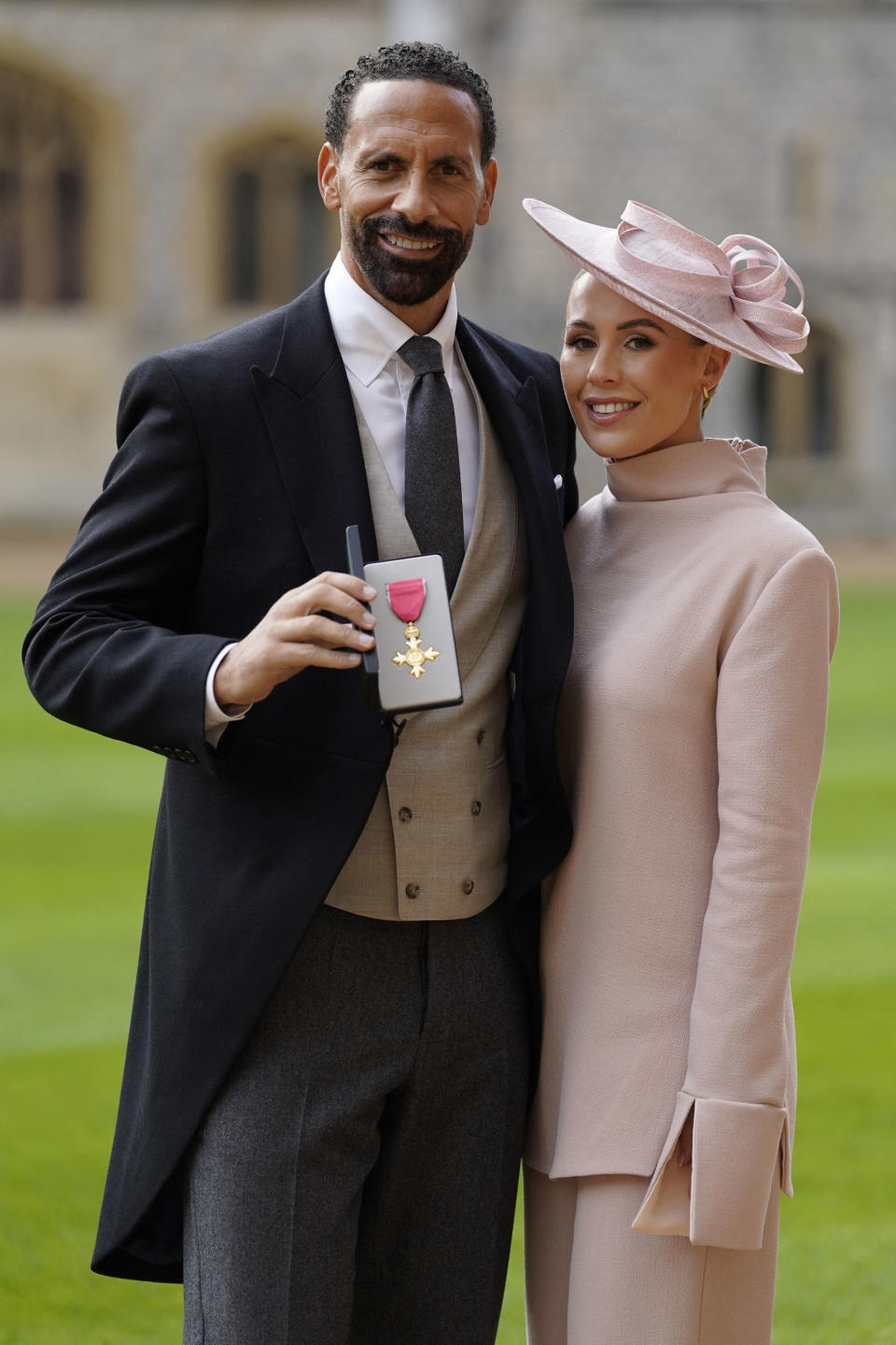 Kate Ferdinand pictured with her husband Rio Ferdinand. (Getty Images)