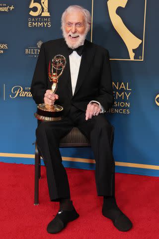 <p>Rodin Eckenroth/Getty</p> Dick Van Dyke poses at the 51st annual Daytime Emmys Awards on June 7, 2024