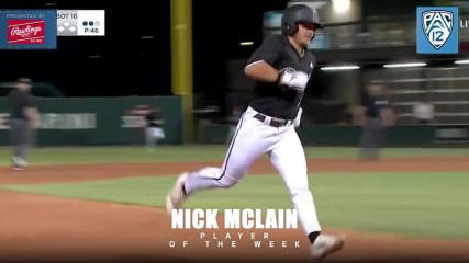 ASU's Nick McLain named Pac-12 Player of the Week, Presented by Rawlings