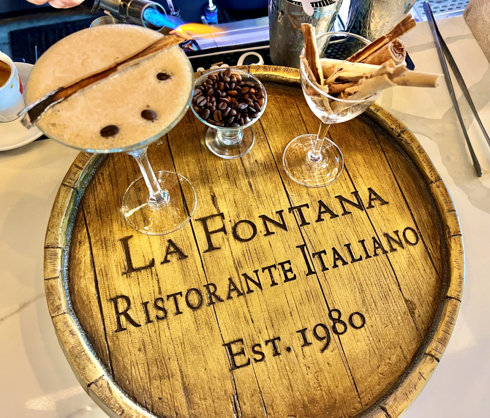 Espresso Martini en el restaurante La Fontana en la ciudad del Doral