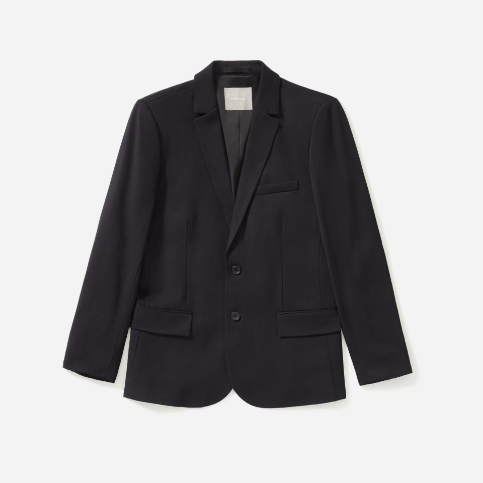 The Italian Wool Suit Jacket - Black
