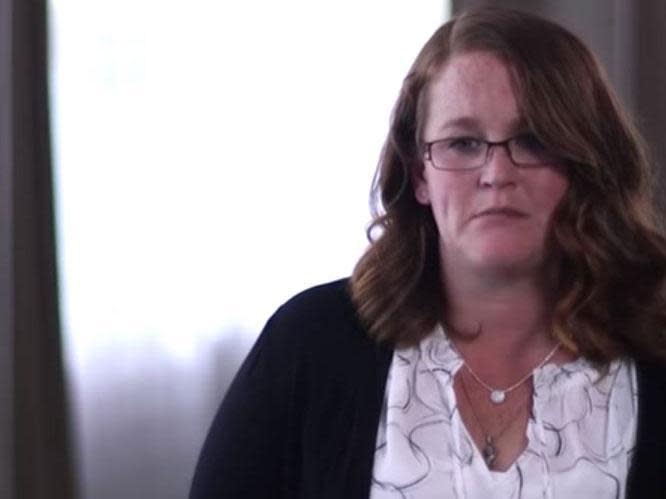 Ms McGinnis said she experienced 19 years of abuse (YouTube/screengrab )