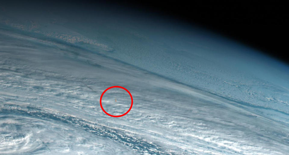 The explosion happened about 25km off the Earth’s surface. Source: Simon Proud