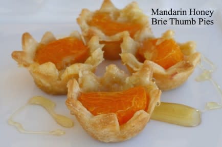 Mandarin Brie Honey Thumb Pies