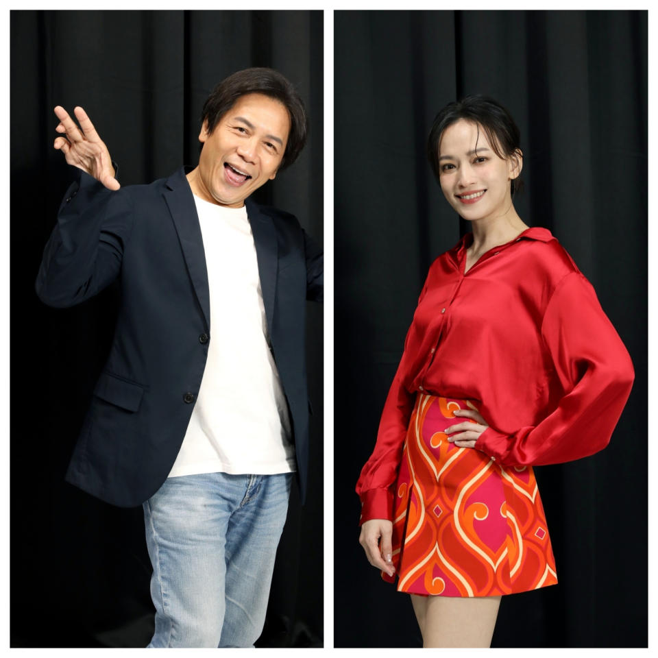 ▲許傑輝 (左) 今年春節將有賀歲片上映。姚以緹 (右) 因《江湖無難事》入圍第56屆金馬獎最佳女配角。