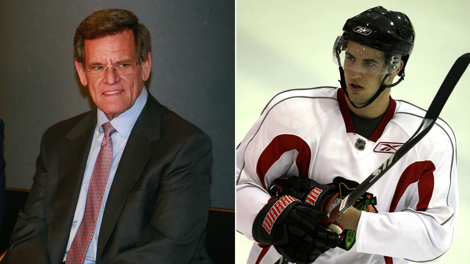 Rocky Wirtz gave some truly terrible answers during the Blackhawks' Town Hall. (Photos via Getty)