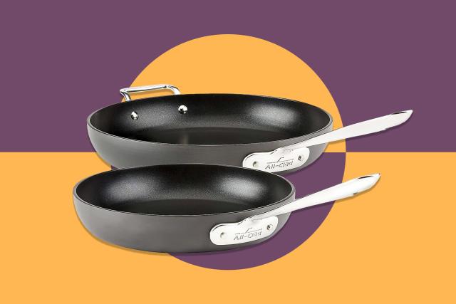 All-Clad HA1 2-Piece Anodized Non Stick Frying Pan Set, Black