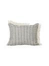 <p>This stunning monochrome cushion has been made from 55 plastic bottles. Framed by asymmetric white fringe, it is sure to add a stylish touch to your home, while also helping the environment.</p><p><a class="link " href="https://go.redirectingat.com?id=127X1599956&url=https%3A%2F%2Fwww.heals.com%2Fway-outdoor-cushion-50-x-70cm.html&sref=https%3A%2F%2Fwww.housebeautiful.com%2Fuk%2Flifestyle%2Fshopping%2Fg30366588%2Fheals-furniture-sustainable-collection%2F" rel="nofollow noopener" target="_blank" data-ylk="slk:BUY NOW, £85;elm:context_link;itc:0;sec:content-canvas">BUY NOW, £85</a></p>