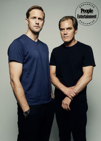 <p>Erik Tanner/Contour by Getty</p> Alexander Skarsgard & Michael Shannon